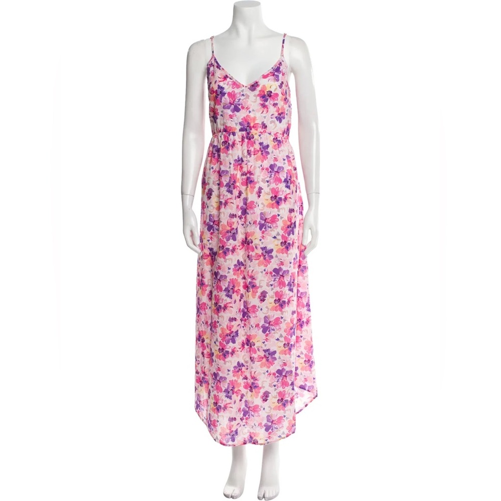 LoveShackFancy Pink Floral Maxi Dress